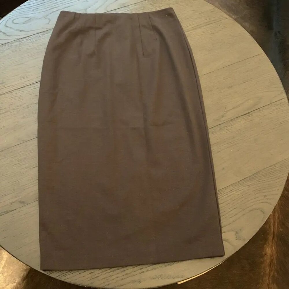 NWT Eileen Fisher Clove Tencel Blend Stretch Ponte Pencil Skirt